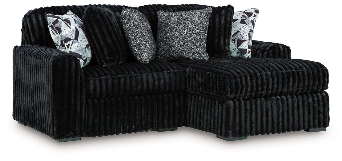 Midnight-Madness Sectional with Chaise - Sweet Furniture (Columbus, Ohio)