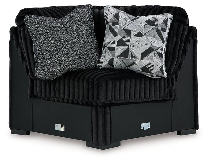 Midnight-Madness Sectional with Chaise - Sweet Furniture (Columbus, Ohio)