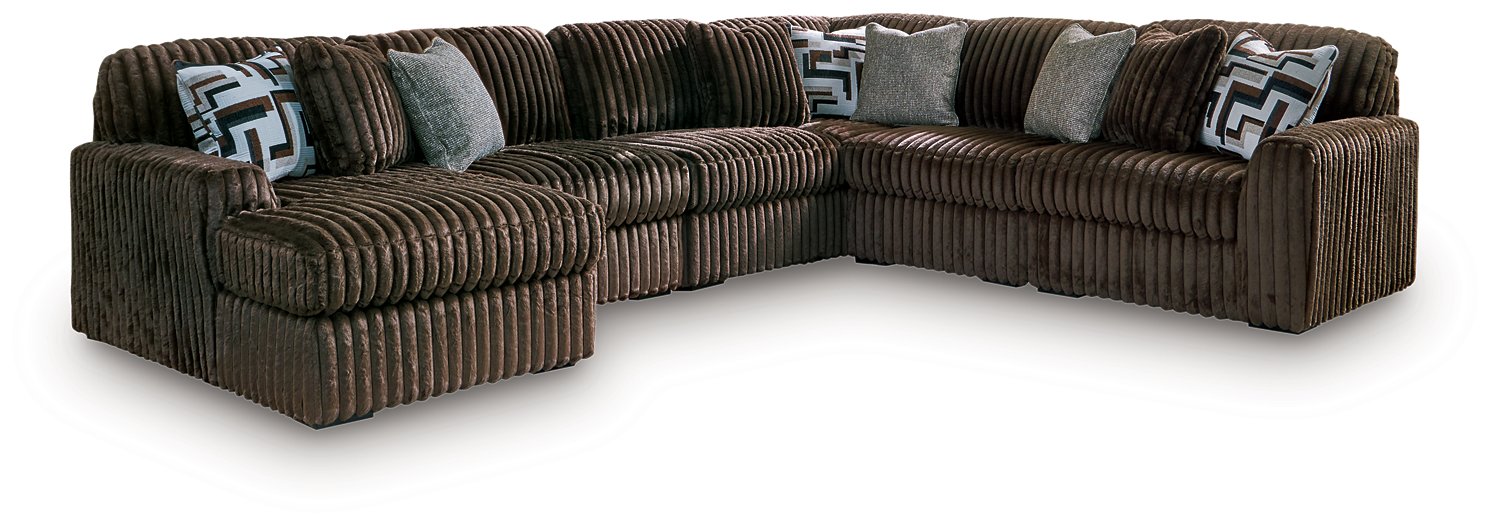 Midnight-Madness Sectional with Chaise - Sweet Furniture (Columbus, Ohio)