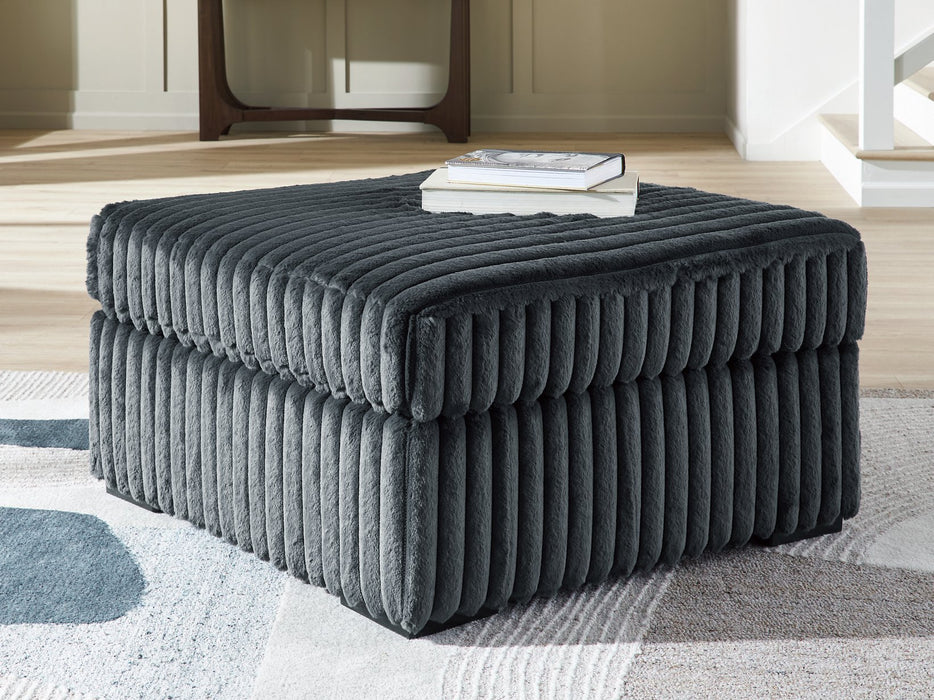 Midnight-Madness Oversized Accent Ottoman - Sweet Furniture (Columbus, Ohio)