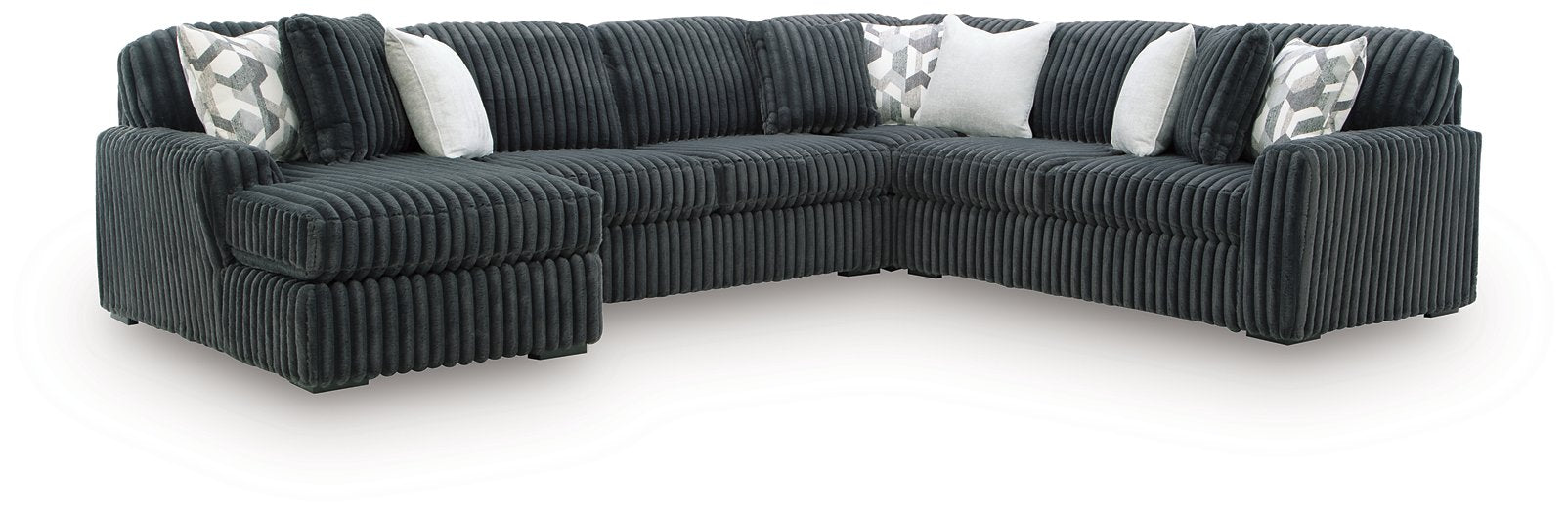 Midnight-Madness Sectional with Chaise - Sweet Furniture (Columbus, Ohio)