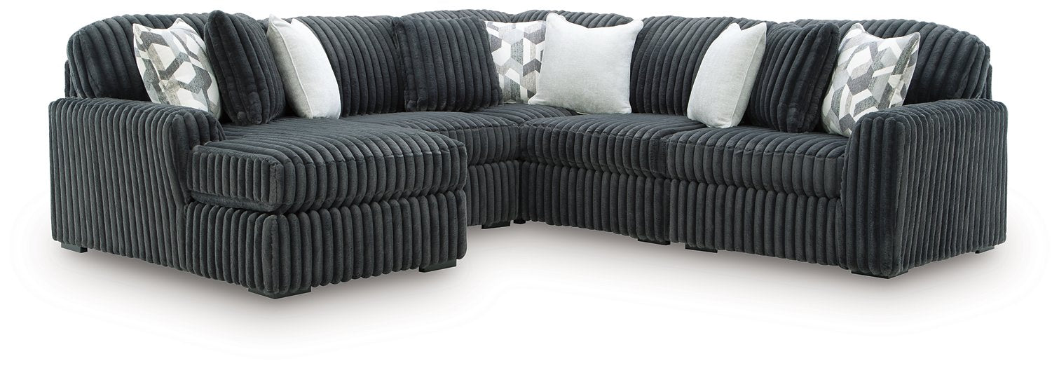 Midnight-Madness Sectional with Chaise - Sweet Furniture (Columbus, Ohio)