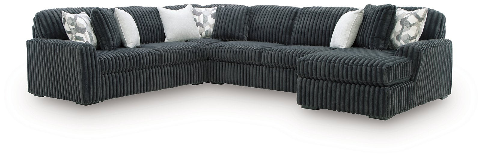 Midnight-Madness Sectional with Chaise - Sweet Furniture (Columbus, Ohio)