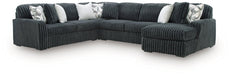 Midnight-Madness Sectional with Chaise - Sweet Furniture (Columbus, Ohio)