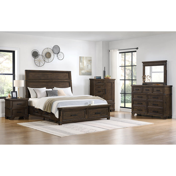 Colorado City Dresser and Mirror Set in Charcoal
