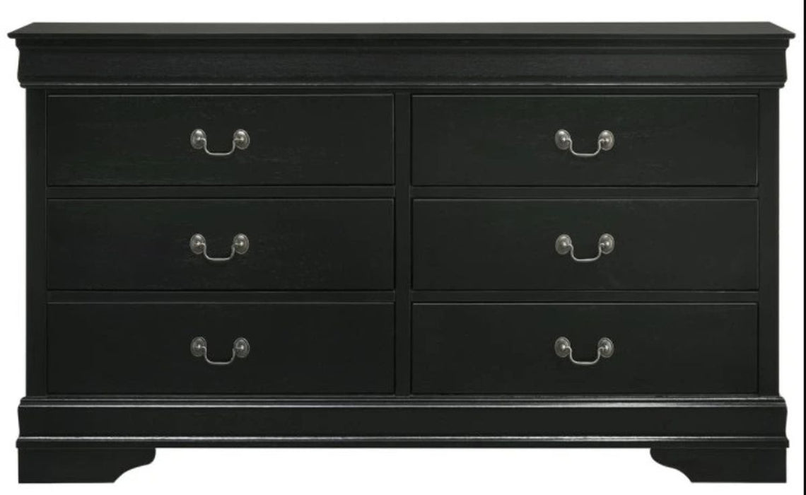 Elements International Louis Philippe Dresser in Black