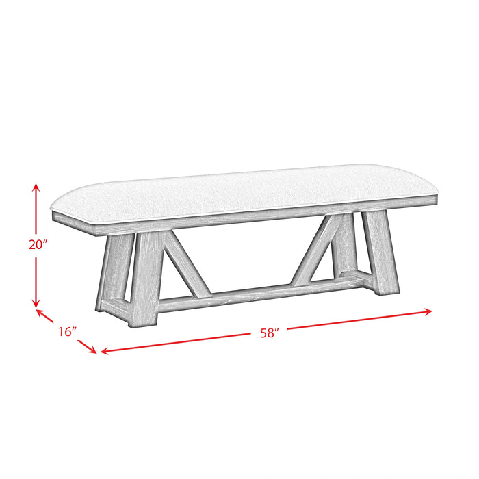 Transcend Standard Height Dining Set in Charcoal-Table and Four Chairs