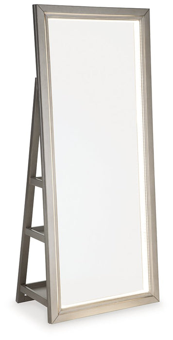 Evesen Floor Standing Mirror with Storage - Sweet Furniture (Columbus, Ohio)