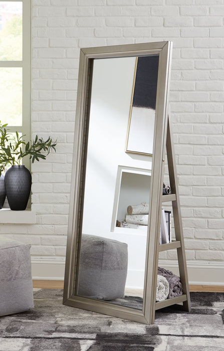 Evesen Floor Standing Mirror with Storage - Sweet Furniture (Columbus, Ohio)