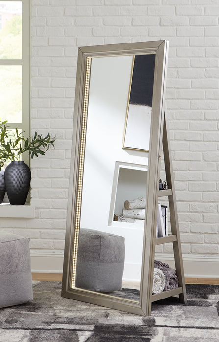 Evesen Floor Standing Mirror with Storage - Sweet Furniture (Columbus, Ohio)