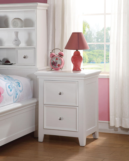 Lacey White Nightstand (2 DRAWERS) image