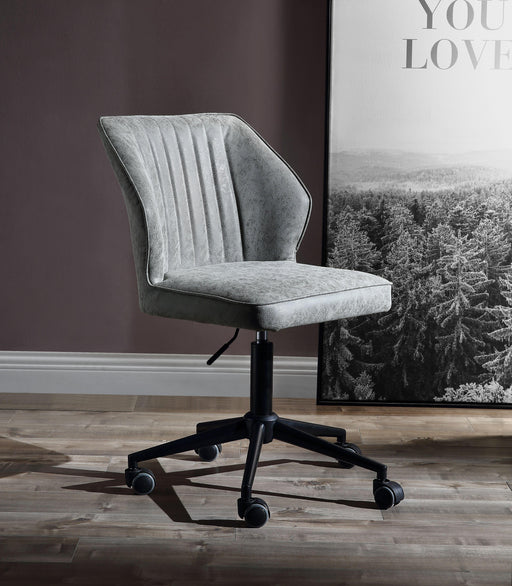 Pakuna Vintage Gray PU & Black Office Chair image