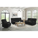 Admiral Motion Loveseat with Console in Masis Black - Sweet Furniture (Columbus, Ohio)