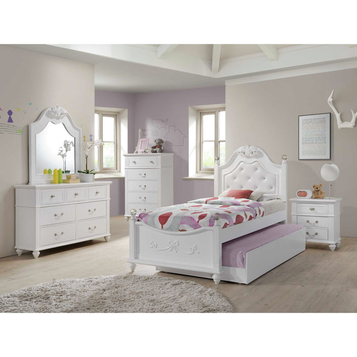 ALANA PLATFORM BEDROOM SET W/ STORAGE TRUNDLE