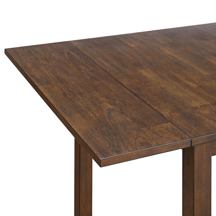 Alex 3PC Dining Set with Drop Leaf Table in Espresso - Sweet Furniture (Columbus, Ohio)