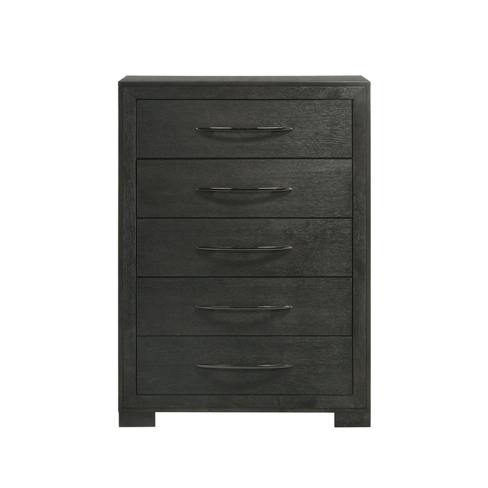 Allan 5-Drawer Chest in Black - Sweet Furniture (Columbus, Ohio)