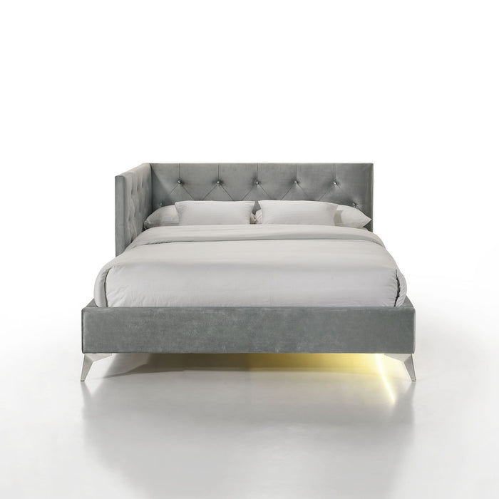 Amberley UPH Corner Bed with LED and USB - Sweet Furniture (Columbus, Ohio)