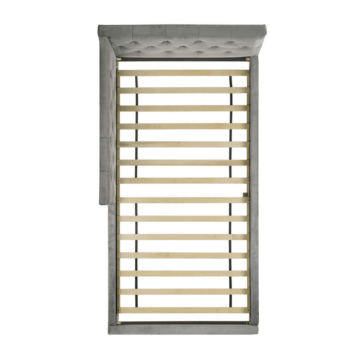 Amberley UPH Corner Bed with LED and USB - Sweet Furniture (Columbus, Ohio)