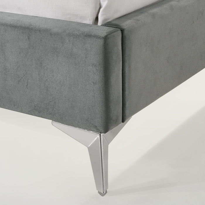 Amberley UPH Corner Bed with LED and USB - Sweet Furniture (Columbus, Ohio)