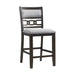 Amherst Counter Side Chair W/Fabric Cushion Dark Finish (2 Per Pack) - Sweet Furniture (Columbus, Ohio)