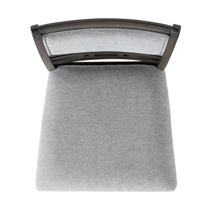 Amherst Counter Side Chair W/Fabric Cushion Dark Finish (2 Per Pack) - Sweet Furniture (Columbus, Ohio)