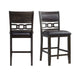 Amherst Counter Side Chair W/PU Cushion Dark Finish (2 Per Pack) - Sweet Furniture (Columbus, Ohio)