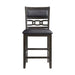 Amherst Counter Side Chair W/PU Cushion Dark Finish (2 Per Pack) - Sweet Furniture (Columbus, Ohio)