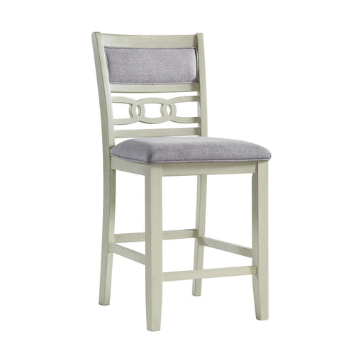Amherst Counter Side Chair W/Fabric Cushion White Finish (2 Per Pack) - Sweet Furniture (Columbus, Ohio)
