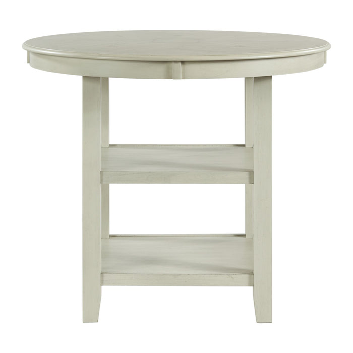 Amherst Counter Table w/Wood Leg White Finish - Sweet Furniture (Columbus, Ohio)