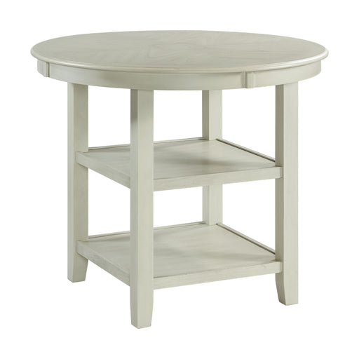 Amherst Counter Table w/Wood Leg White Finish - Sweet Furniture (Columbus, Ohio)