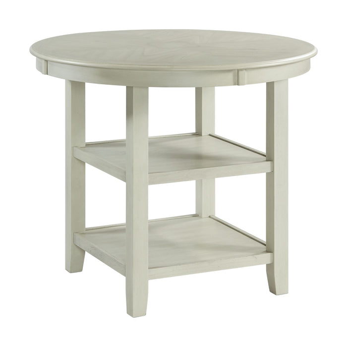 Amherst Counter Table w/Wood Leg White Finish - Sweet Furniture (Columbus, Ohio)