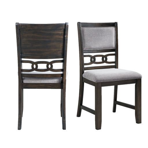 Amherst Dining Side Chair W/Fabric Cushion Dark Finish (2 Per Pack) - Sweet Furniture (Columbus, Ohio)