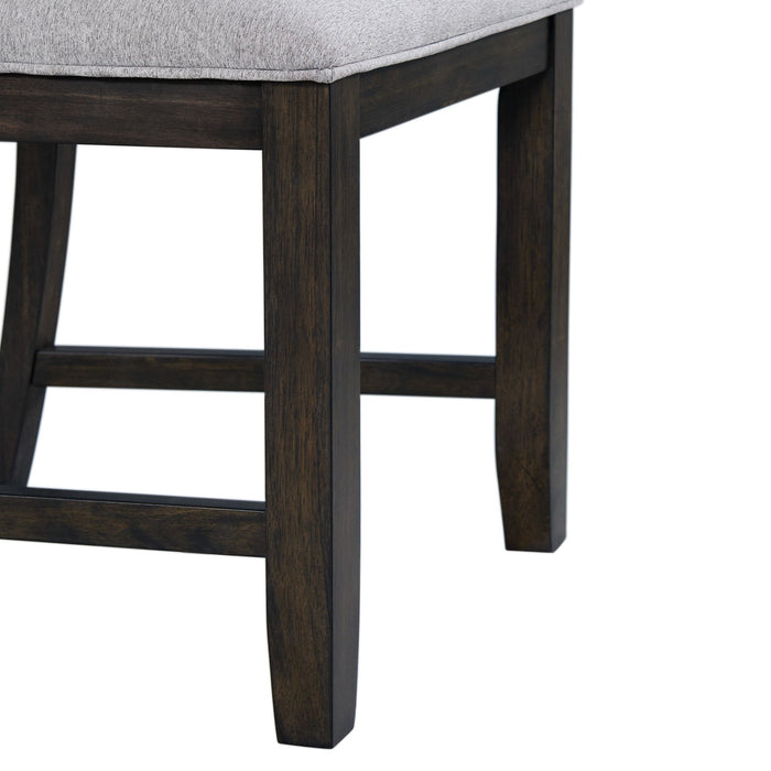 Amherst Dining Side Chair W/Fabric Cushion Dark Finish (2 Per Pack) - Sweet Furniture (Columbus, Ohio)