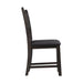 Amherst Dining Side Chair W/PU Cushion Side Stretcher Dark Finish (2 Per Pack) - Sweet Furniture (Columbus, Ohio)