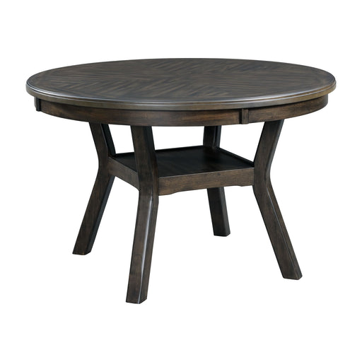 Amherst Dining Table w/Wood Leg Dark Finish - Sweet Furniture (Columbus, Ohio)