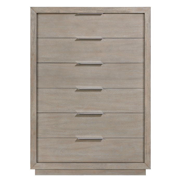 Arcadia 6-Drawer Chest in Grey - Sweet Furniture (Columbus, Ohio)