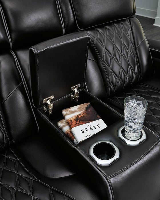 Boyington Power Reclining Loveseat with Console - Sweet Furniture (Columbus, Ohio)