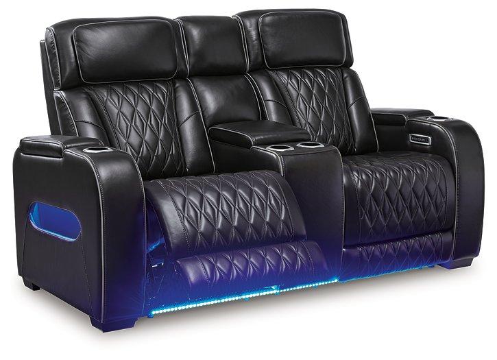 Boyington Power Reclining Loveseat with Console - Sweet Furniture (Columbus, Ohio)