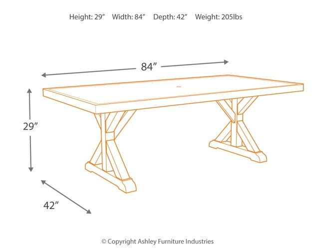 Beachcroft Outdoor Dining Table - Sweet Furniture (Columbus, Ohio)