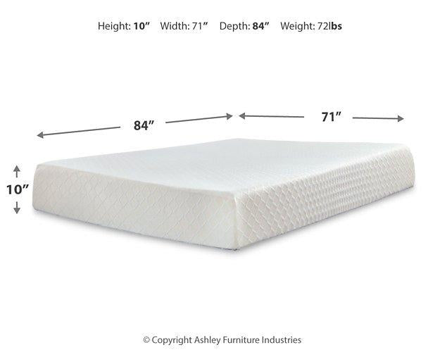 10 Inch Chime Memory Foam Mattress Set - Sweet Furniture (Columbus, Ohio)