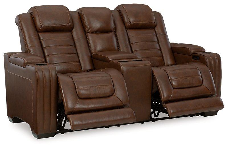 Backtrack Power Reclining Loveseat with Console