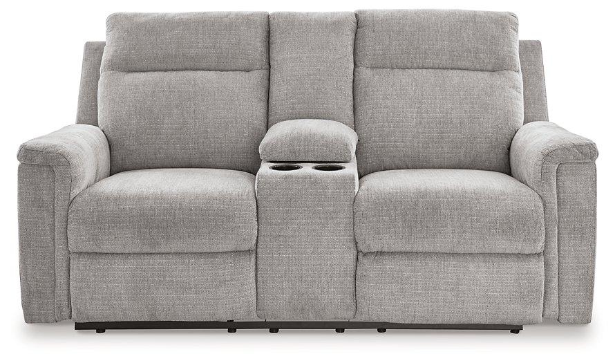 Barnsana Power Reclining Loveseat with Console