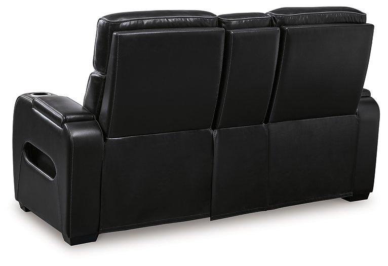 Boyington Power Reclining Loveseat with Console - Sweet Furniture (Columbus, Ohio)