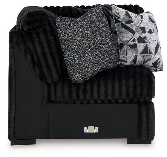 Midnight-Madness Sectional with Chaise - Sweet Furniture (Columbus, Ohio)