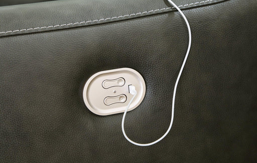 Center Line Power Reclining Sectional Loveseat - Sweet Furniture (Columbus, Ohio)