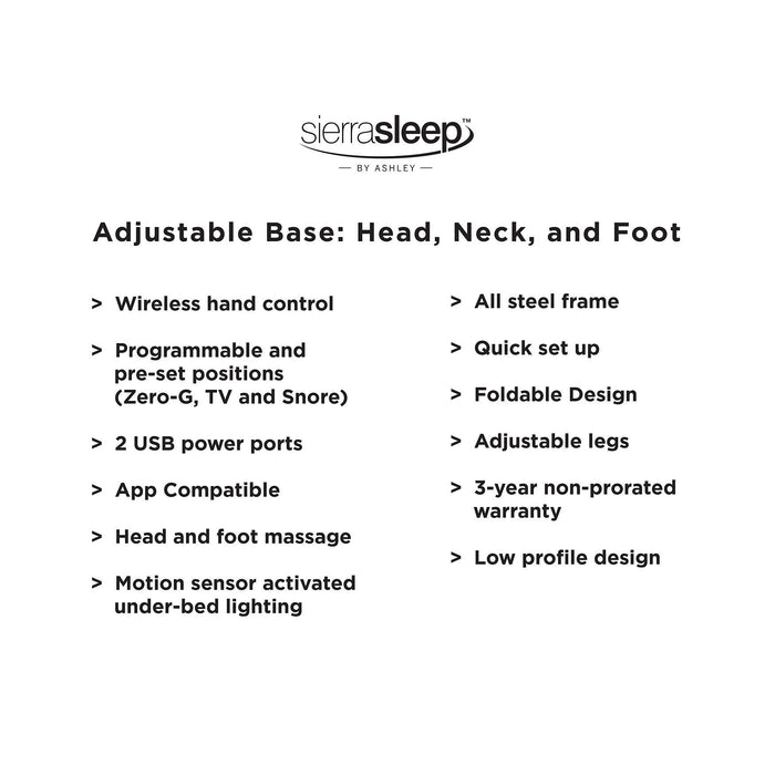 Head-Foot Model Best Adjustable Base