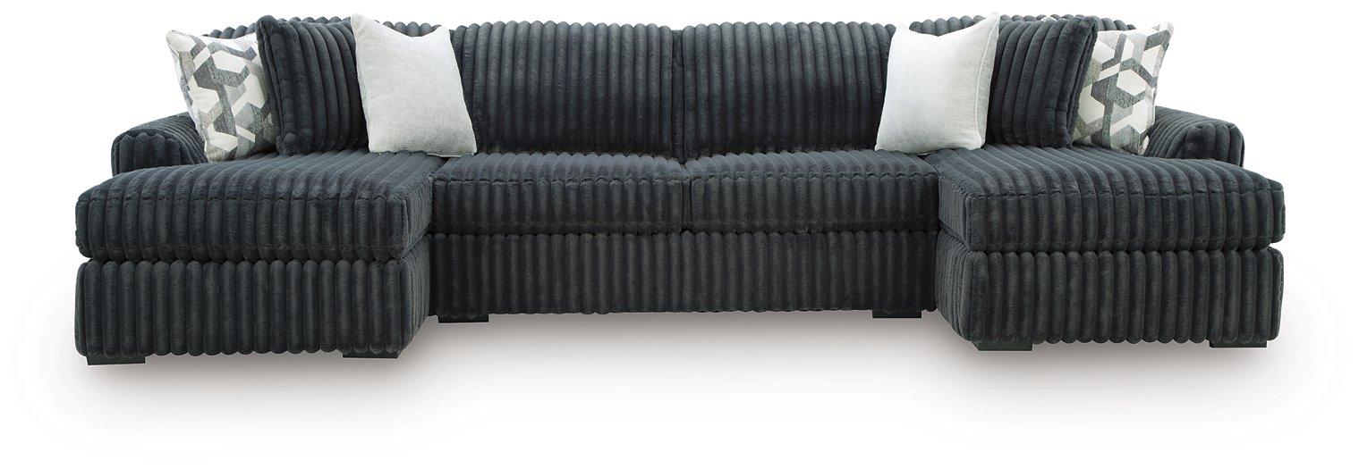 Midnight-Madness Sectional with Chaise - Sweet Furniture (Columbus, Ohio)