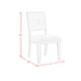 Avalanche Standard Height Dining Set in Antique White-Table and Four Chairs - Sweet Furniture (Columbus, Ohio)