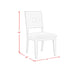Avalanche Dining Side Chair in Antique White (2 Per Carton) - Sweet Furniture (Columbus, Ohio)