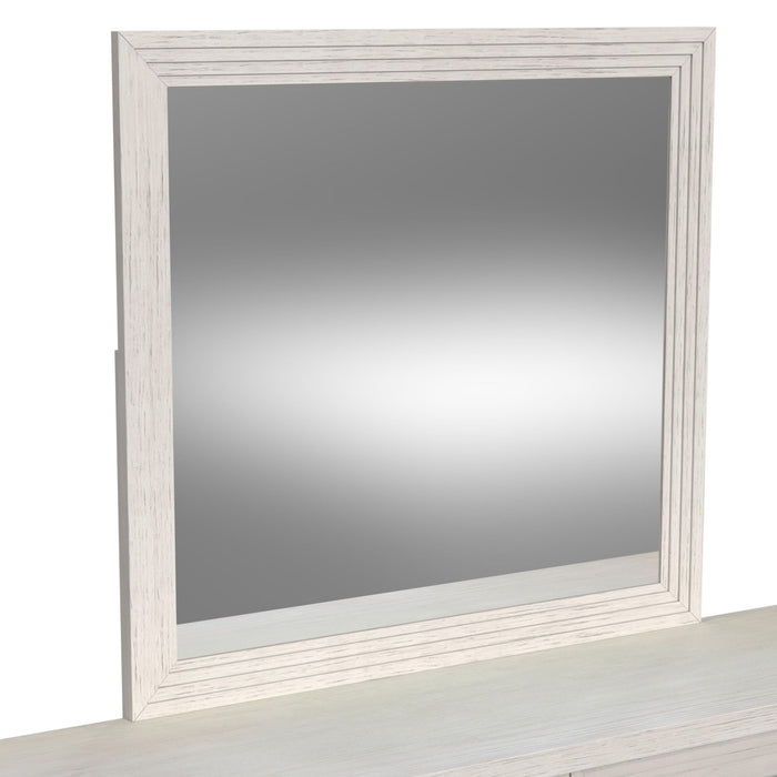 Avalanche Dresser and Mirror Set in Antique White - Sweet Furniture (Columbus, Ohio)